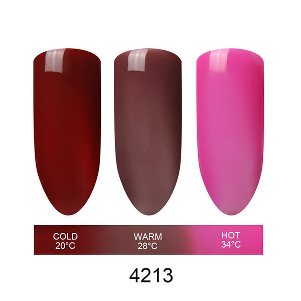 Beau Gel Mood Temperature Color Change UV Gel Polish Varnish Nail Vernis Semi Permanent Polish Chameleon Gradient Gel Gelpolish