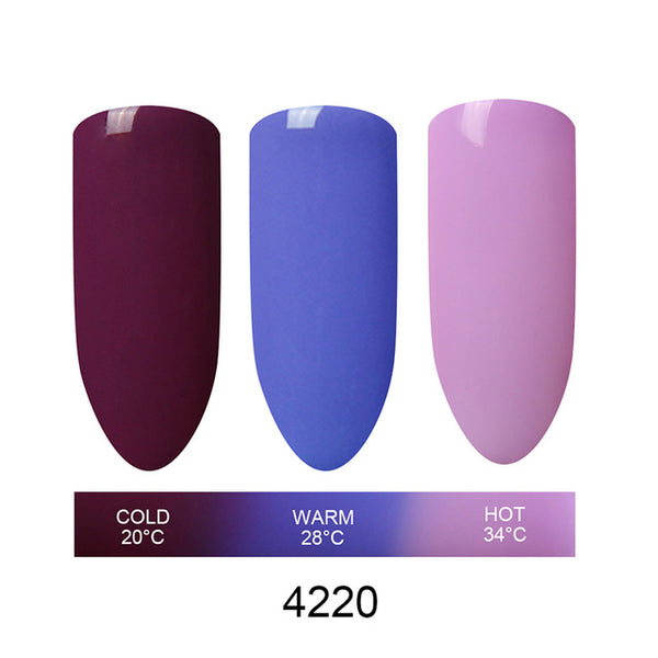 Beau Gel Mood Temperature Color Change UV Gel Polish Varnish Nail Vernis Semi Permanent Polish Chameleon Gradient Gel Gelpolish