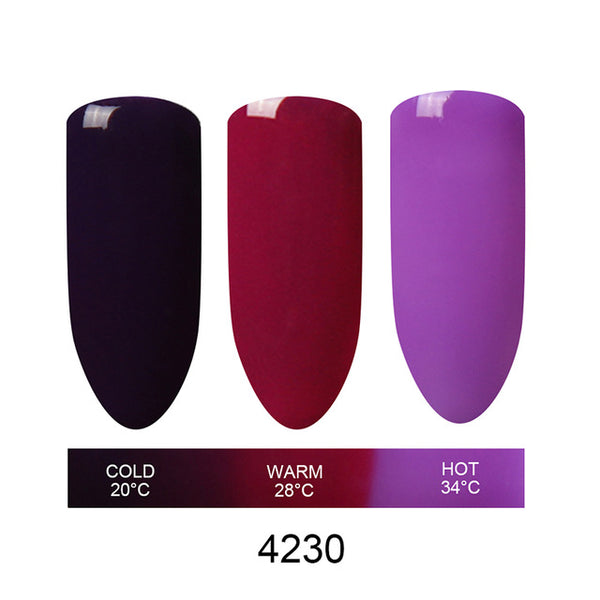 Beau Gel Mood Temperature Color Change UV Gel Polish Varnish Nail Vernis Semi Permanent Polish Chameleon Gradient Gel Gelpolish