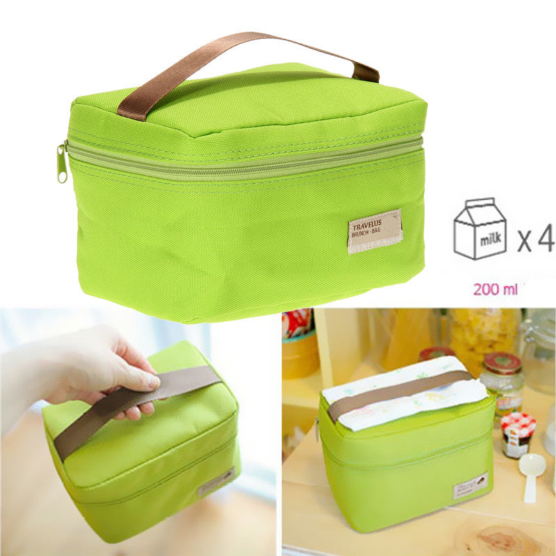 Insulated Thermal Cooler Kids Lunch Bag Tote Picnic Waterproof Storage Lunch Bag for worker And students