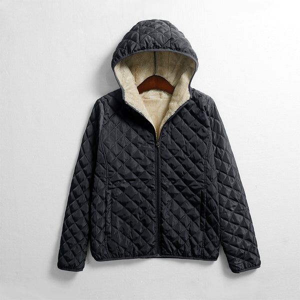 Hooded Fleece Women Winter Jacket 2017 New Arrival Casual Warm Long Sleeve Plus Size Ladies Basic Coat jaqueta feminina