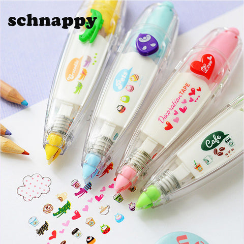 Sweet floral correction tape pen sticker kid's stationery decor tapes adesivos label tape sticker paper masking tape adesivi