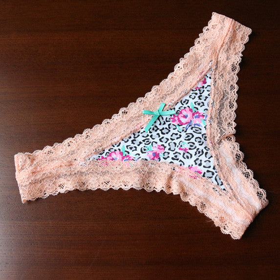 Voplidia Full Cotton Underwear Women 2017 Sexy Panties Thongs And G Strings Female Sexy Lace National T Back Lingerie PM003