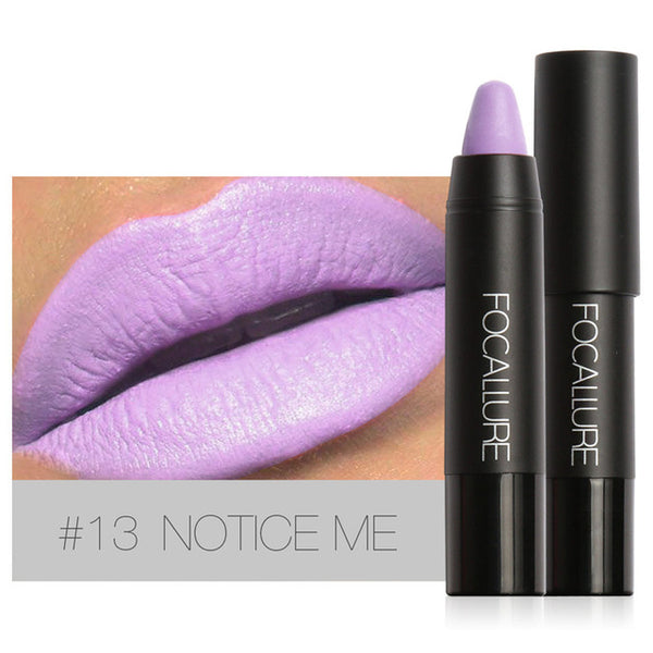 FOCALLURE 7 New Matte Colors Lipstick Waterproof Makeup Pigment Brown Nude Matte Lipstick Matte Lip Stick
