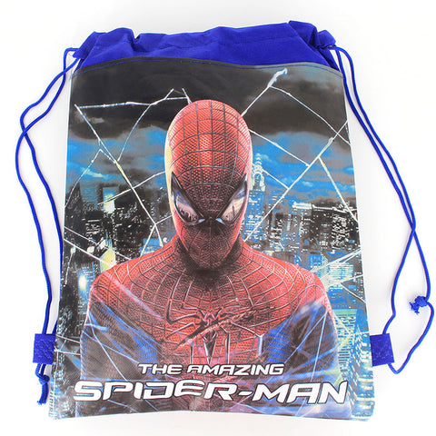1pcs Spider-man kids school bags cartoon drawstring shoulder backpacks children's backpack 144552