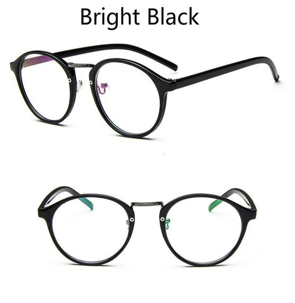 ANEWISH Round Eyes Glasses Frame Men Women Ultra Light Vintage Myopia Eyeglasses Frame Plain Lens oculos de grau femininos #KB2