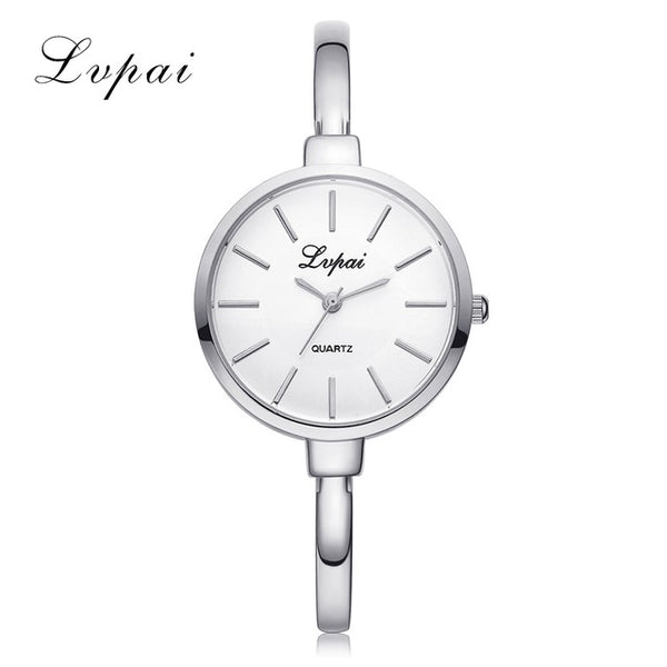 New Lvpai Fashion 2017 Luxury Rhinestone Watches Women Stainless Steel Quartz Watch For Ladies Dress Watch Gold Bracelet Clock