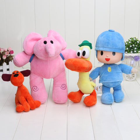 anime 4pcs/lot Kids Brinquedos Gift Pocoyo Elly & Pato & POCOYO & Loula Stuffed Plush Toys Good Gift For Children