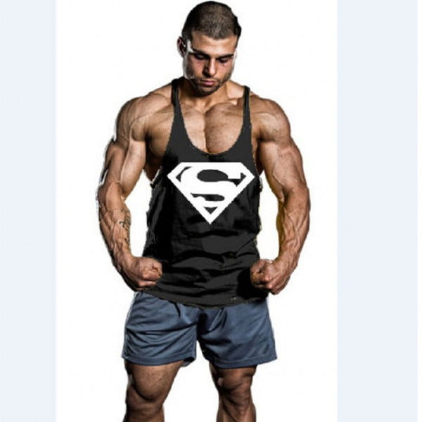 2017 NPC A fitness Bodybuilding Racerback Tank Tops Men Fitness Sleeveless Vest Cotton Singlets Gasp Muscle Shirt
