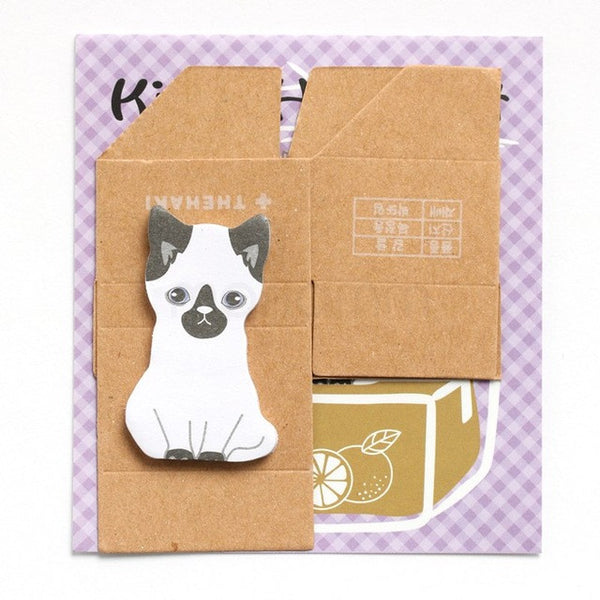 3D Cartoon Kawaii Scrapbooking Cat Dog Box Stickers Cute Korean Stationery Sticky Notes Office School Supplies Post It Memo Pad