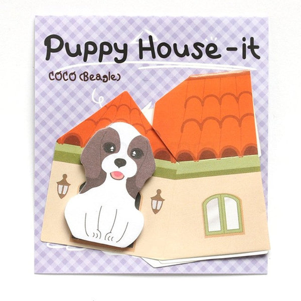 3D Cartoon Kawaii Scrapbooking Cat Dog Box Stickers Cute Korean Stationery Sticky Notes Office School Supplies Post It Memo Pad