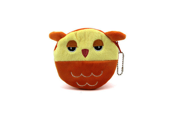 YIYOHI 2016 Hot Sale Kawaii Cartoon Beetles/Owl / BeesChildren Plush Coin Purse Zip Change Purse Wallet Kids Girl Women For Gift