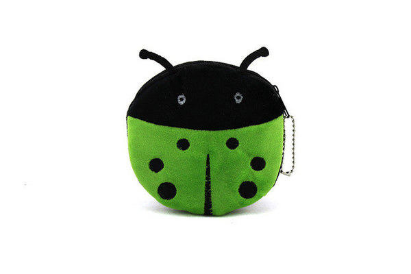 YIYOHI 2016 Hot Sale Kawaii Cartoon Beetles/Owl / BeesChildren Plush Coin Purse Zip Change Purse Wallet Kids Girl Women For Gift