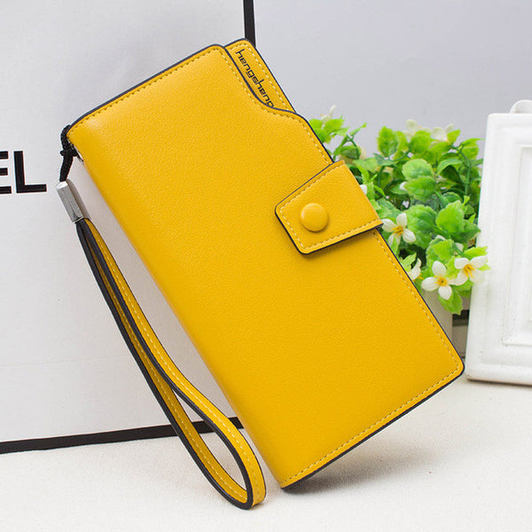 Hot Fashion Female wallets High-quality PU Leather Wallet Women Long Style Cowhide Purse Brand Capacity Clutch Card Holder Pouch