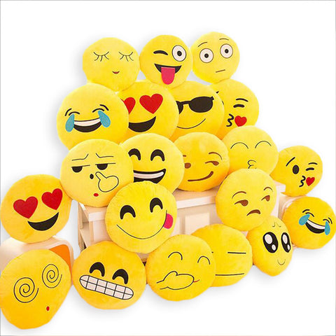 BeddingOutlet Cute Emoji Cushion Home Smiley Face Pillow Stuffed Toy Soft Plush 32cmx32cm Best Sell