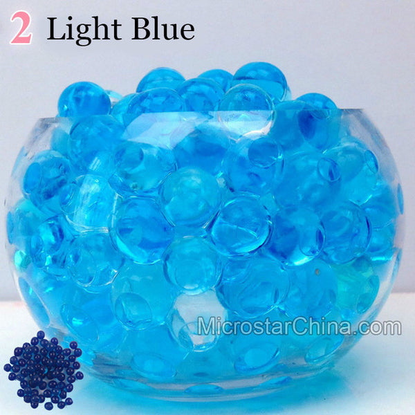 5 bag 2500pcs Crystal Soil Water Beads Pearl Growing Jelly Balls Magic Bio Gel Hydrogel Vase Fillers Sodium Polyacrylate Polymer