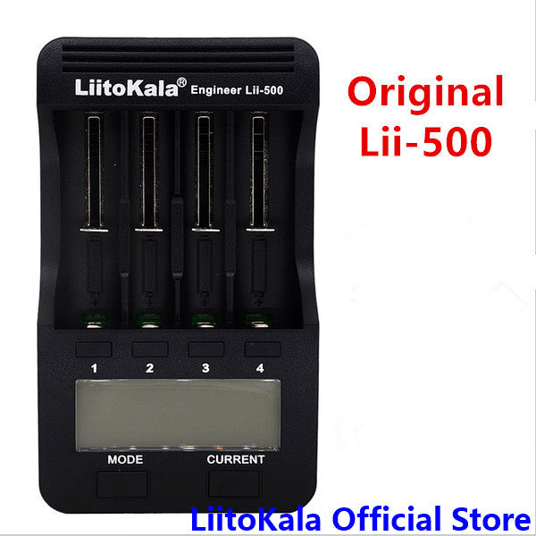 LiitoKala lii-500 LCD Display 18650 Battery Charger lii500 For 18650 17500 26650 1634014500 AA AAA Ni-MH Rechargeable Battery