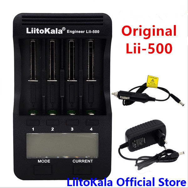 LiitoKala lii-500 LCD Display 18650 Battery Charger lii500 For 18650 17500 26650 1634014500 AA AAA Ni-MH Rechargeable Battery