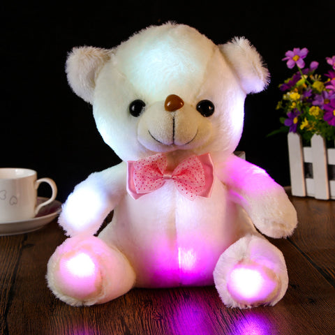 Hot 20-30cm Large Led Plush Toys Cute Glowing Teddy Bear Panda Stuffed Animals Plush Dolls Children Kids Baby LED Flashing Toy