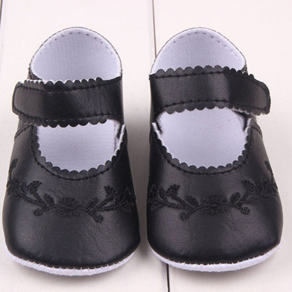Cute Kid Girl Pu Leather Princess Crib Shoes Newborn Comfy Outdoor Baby Shoes New