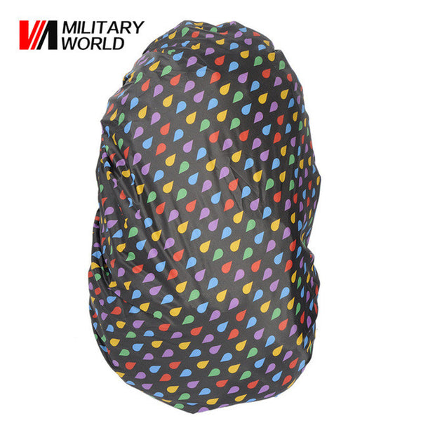 Military World Nylon Rain Bag Waterproof Backpack Bag Dust Rain Cover For Camping Hiking Cycling Luggage Pouch Cover Case Tool