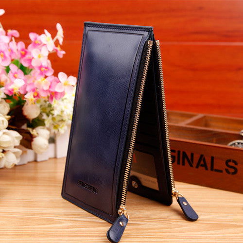 HENGSHENG Fashion Wallet Women Wallet Double Zippers Colourful Ultrathin Coin Wallet Women Handbag Women Purse Card Holders 1039