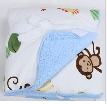 High Quality Plush Coral Fleece Baby Blanket Newborn Swaddle Wrap Super Soft Baby Receiving Blanket Warm Cobertor Baby Bedding