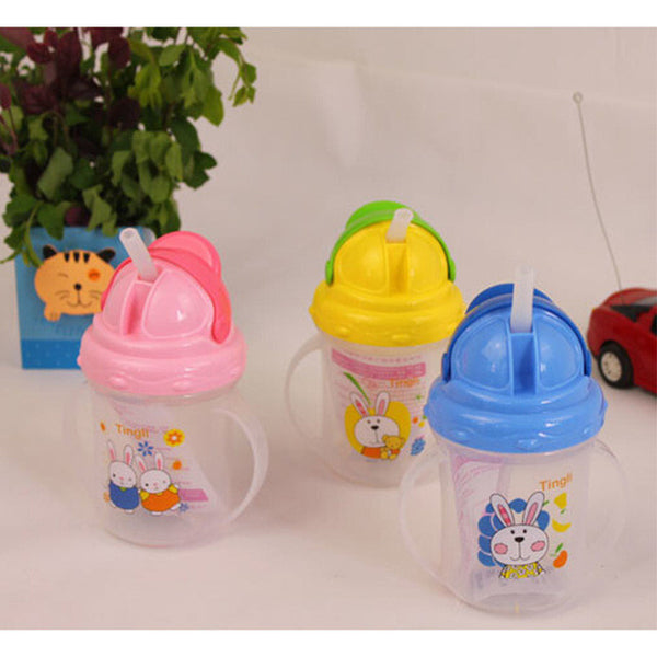 Mambobaby Baby Cups Durable Portable Kids Straw Cup Water Bottle With Handles Newborn Feeding Drinking Cup Kettle For Baby