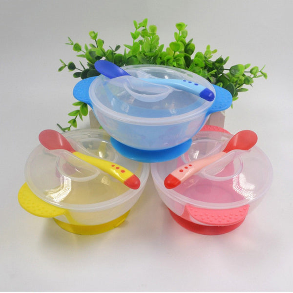Mambobaby Baby Feeding Food Toddler Newborn Tableware Learning Dishes Baby Food Dinnerware Training Bowl With Spoon For Kids