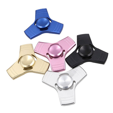 5 Colors EDC Fidget Spinner UFO Tri-spinner Zinc Hand Spinner Aluminum Alloy Fidget Toy Anxiety Stress Adults Kid Metal Spinner