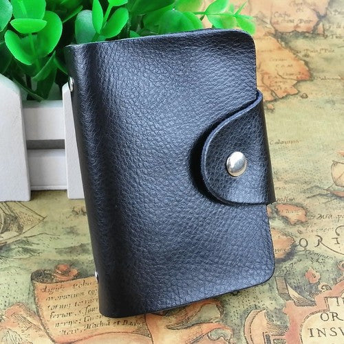 Tracking service 100% Genuine leather card holder , Wholesale card case wallet cc05