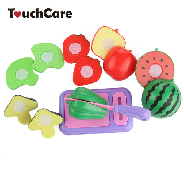 8Pcs/Lot Children Vegetable Fruit Kitchen Toys Kids Pretend Playing Cutting Toy Baby Safety Learning Educational Plastic Toys