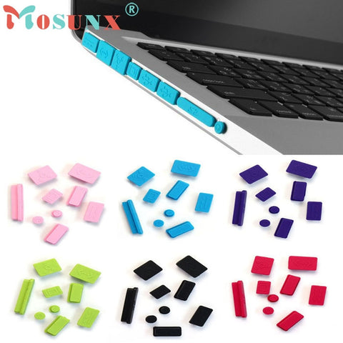 2017 Cover Set 9pcs Silicone Beautiful Gift Anti Dust Plug Ports For Laptop Macbook Pro 13 15 Wholesale Price_KXL0329