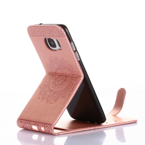 Magnetic Leather Card Stand Vertical Flip Case Cover For Galaxy S7 S6 Edge S4 S3 S5 mini J1 J5 A3 A5 in 2016 2017 J3 j5 J7 Prime