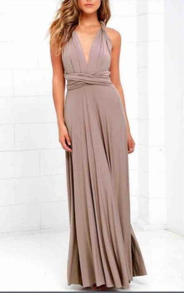 Multiway wear women maxi dress sexy bandage off shoulder long dress Bridesmaids Convertible Dress FS0210