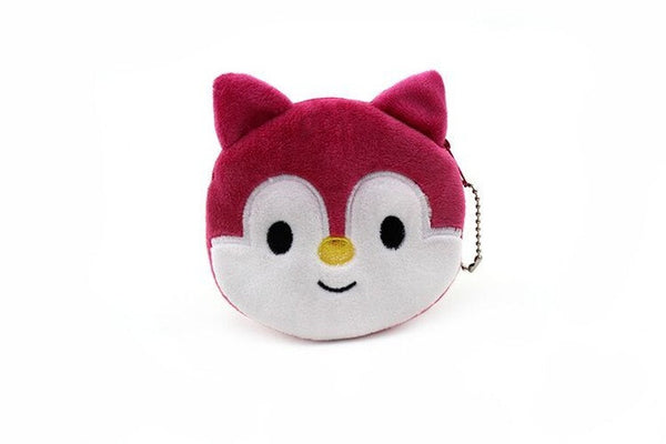 YIYOHI Hot On Sale Kawaii Cartoon Panda/Squirrel Children Plush Coin Bag  Purse Zip Change Purse Wallet Kids Girl Women For Gift