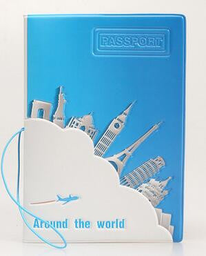 Fashion Europe style 3D passport holder PVC travel Passport cover case,14*9.6cm Card & ID Holders min order 1pcs