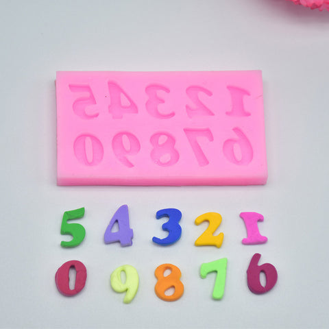 DIY Alphabet Number Silicone Mold Fondant Birthday Cake Decorating Tools Bakeware Mold Pastry Mould Baking Free Shipping 1530