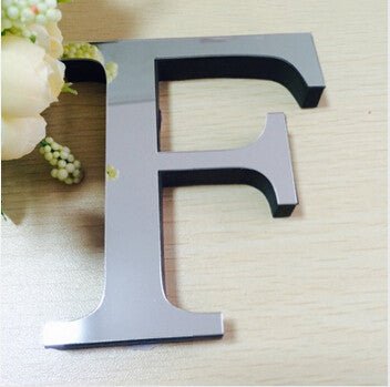 2017 New Acrylic Mirror 3D DIY wall stickers stickers English letters home decoration  creative personality Special