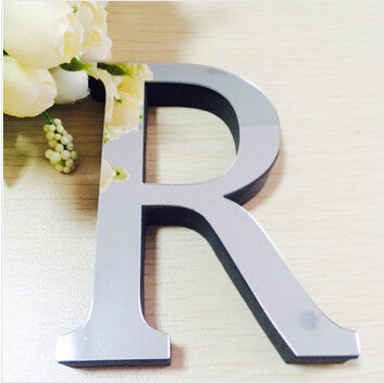 2017 New Acrylic Mirror 3D DIY wall stickers stickers English letters home decoration  creative personality Special