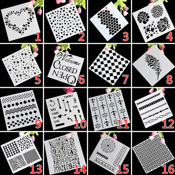 Newest Cake Decorating Tool Craft Cake Stencil Spray Art Cake Mold DIY Cake Moulds Baking Mold Bakeware Tools Free Shipping 1521