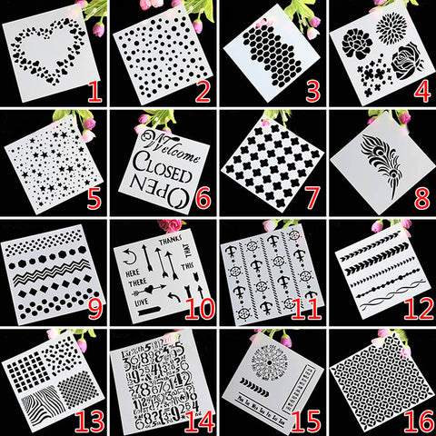 Newest Cake Decorating Tool Craft Cake Stencil Spray Art Cake Mold DIY Cake Moulds Baking Mold Bakeware Tools Free Shipping 1521