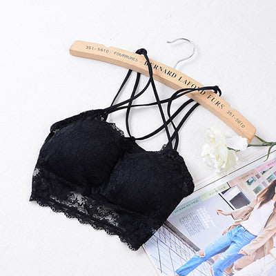 Bras For Women Sexy  Strappy Bra Lace Brassiere Bra Bralette Padded Underwear Women Full Cup