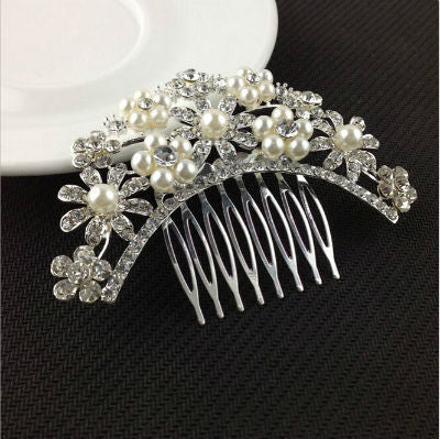 Wedding Bridal Pearl Hair Pins Flower Crystal Hair Clips Bridesmaid Jewelry Wedding Bridal Accessories Hair Jewelry