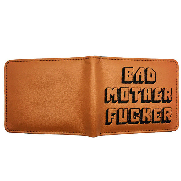 Free Shipping BMF Wallet Bad Mother F*cker Leather Wallets Purse Cool Purse for Gift Unisex Free Shipping
