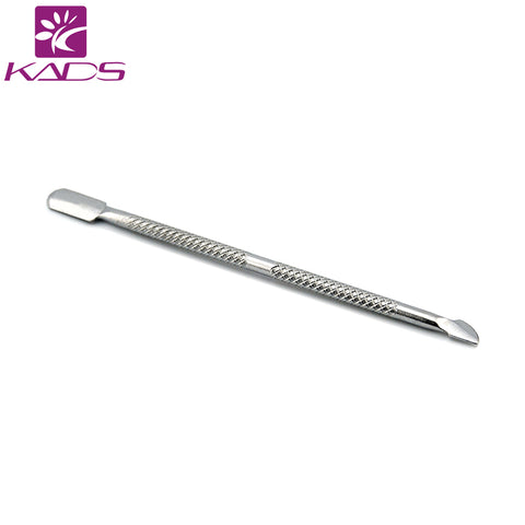 KADS 1pcs/lot Stainless Steel Cuticle Pusher Leftover Skin Remover Manicure Nail Silver Nail Salon cuticle pusher for nail tool