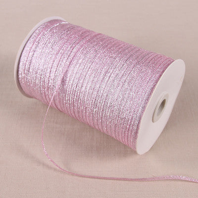 20 Yards 3mm width glitter ribbon gift packing belt wedding party Christmas embellishment ribbon sewing accessories