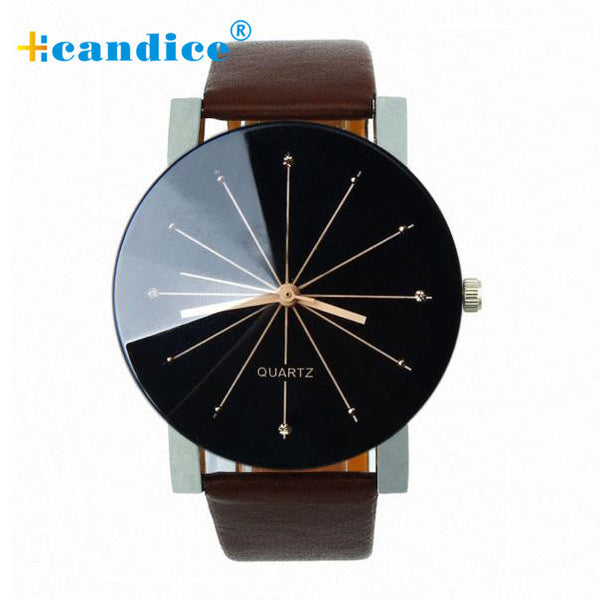 Splendid Watches Men Luxury Top Brand Quartz Dial Clock Leather Round Casual Wrist watch Relogio masculino