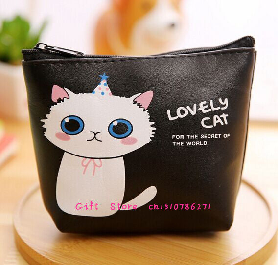 NEW CUTE 4Models- PU Cats 12CM Pocket Coin BAG ,Coin Purse Wallet Pouch Holder ; Women's Hand Change Purse Pouch BAG