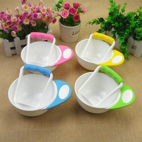 Special Counter Bowl Rod Set Manual Grinding Baby Feeding Food Fruit Cooking Tools Kids Fruit Food Grinding Tools
